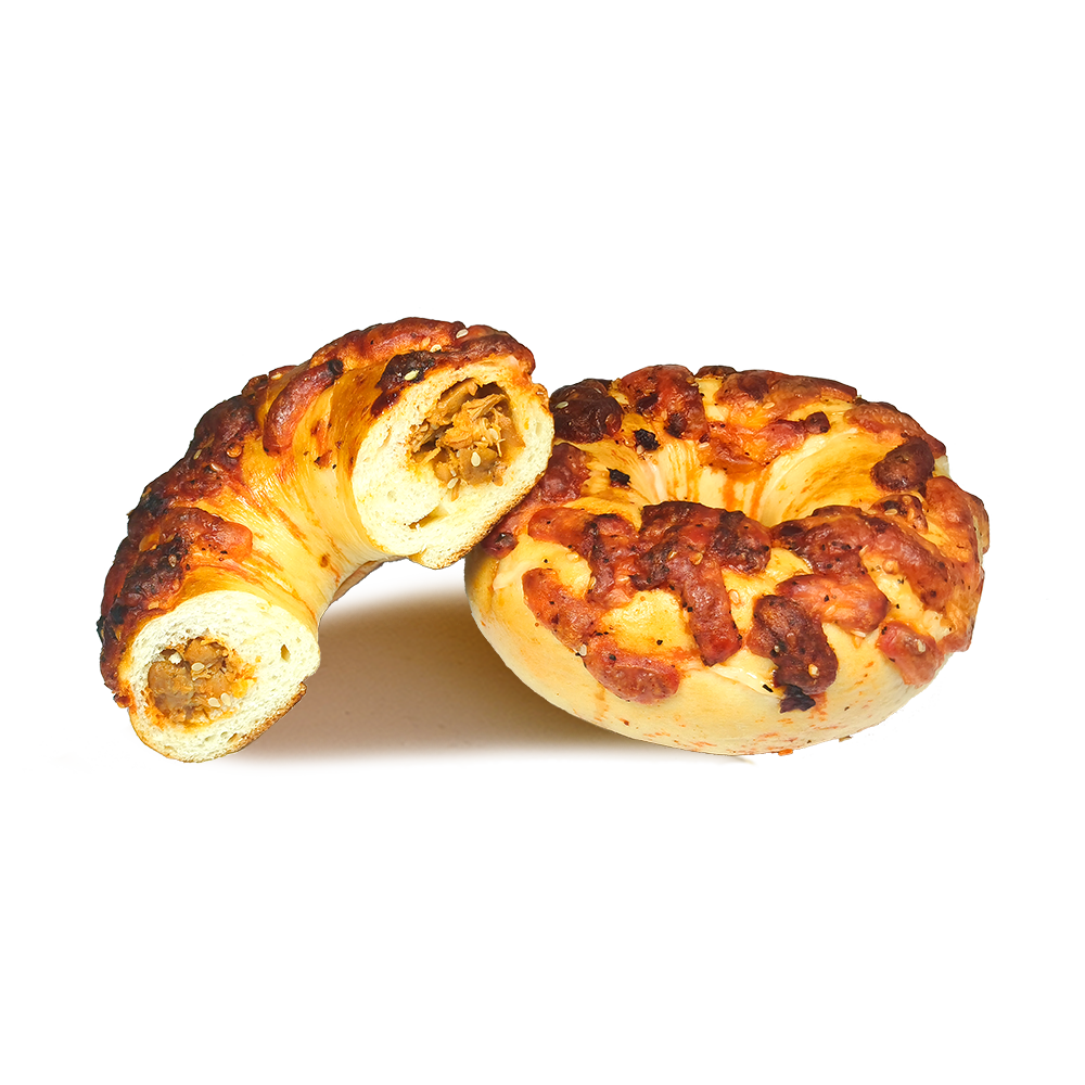 Chewy Bagel Base Teng Pepper Chicken Bagel Chewy Bagel Base Teng Pepper Chicken Bagel